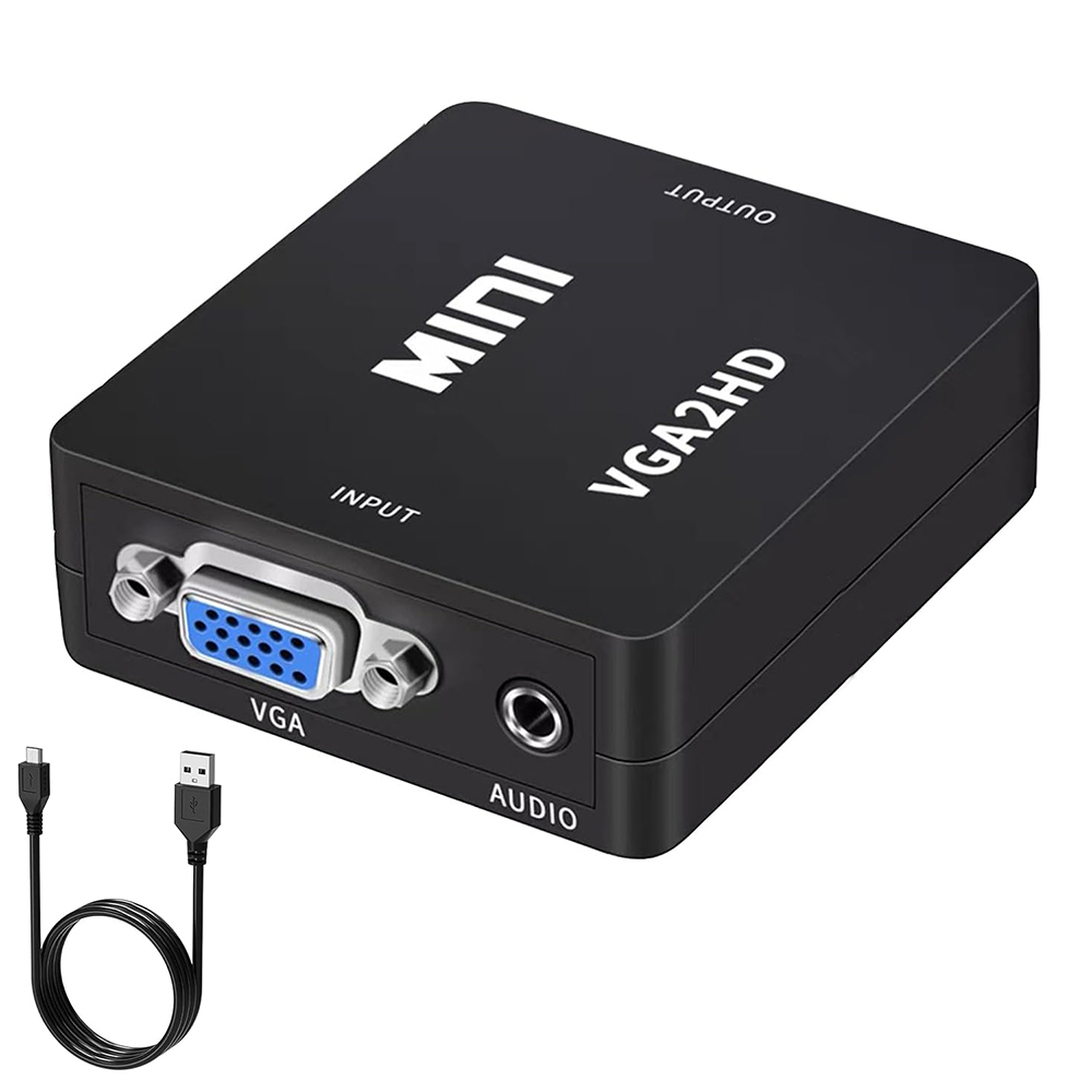 Home Cinema Portable - Mini VGA HDMI uyumlu Dönüştürücü VGA2HDMI