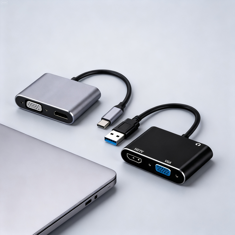 Home Cinema Usb - USB 3.0/TYPE-C - HDMI VGA Adaptörü,