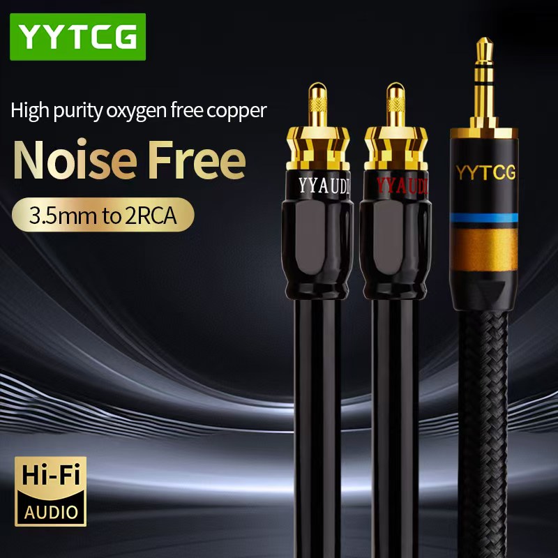 Home Cinema Player - YYTCG RCA Kablosu HiFi Stereo 3.5mm