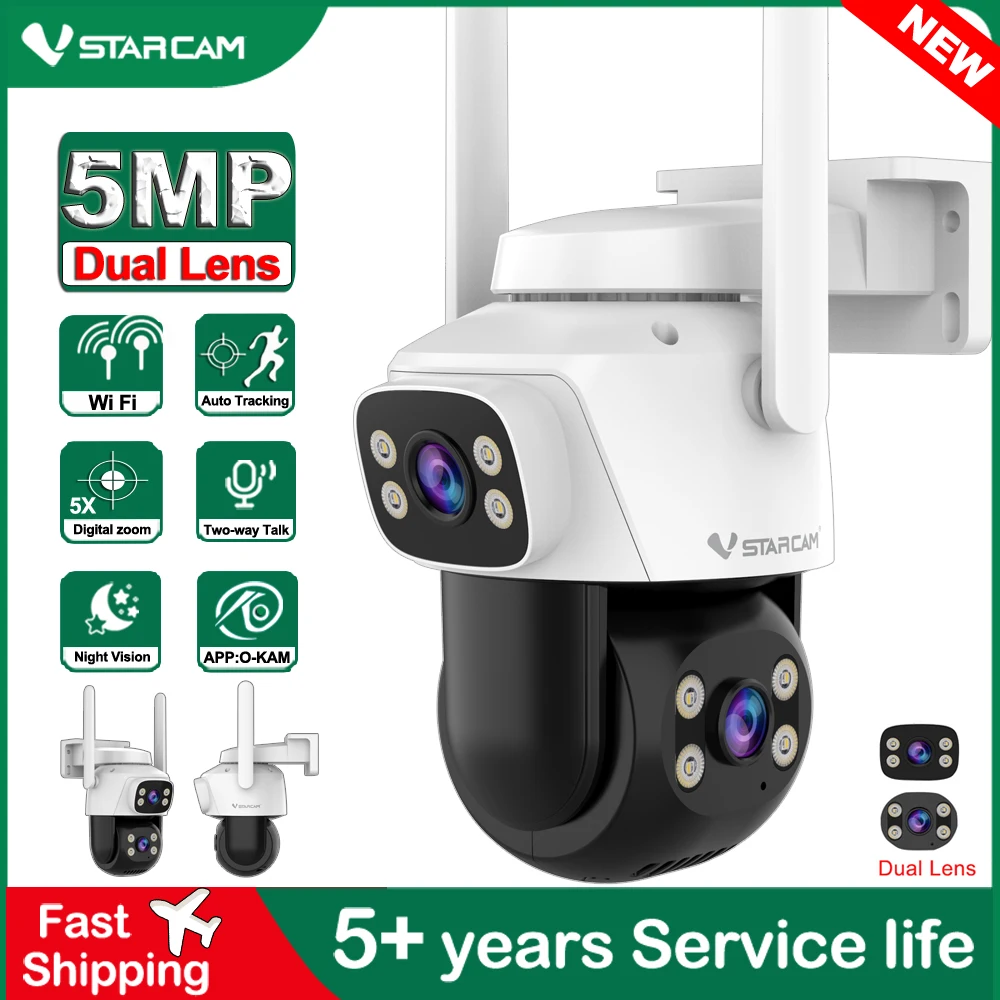 Home Cinema Outdoor - Vstarcam 5.0MP HD Çift Lens Wifi