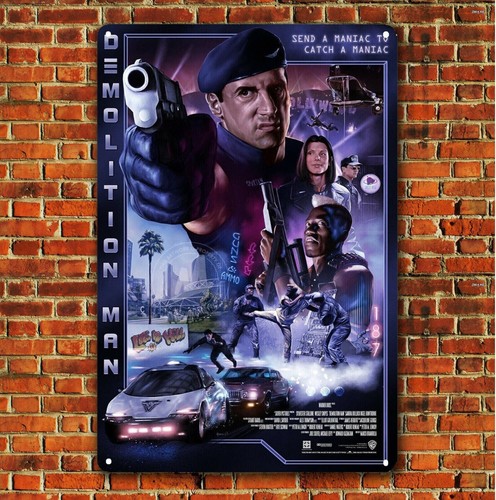 Home Cinema Decor - Demolition Man Movie Metal Poster Duvar