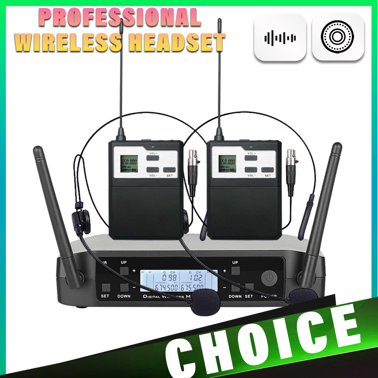 Shure Mic Sm58 - UHF Kablosuz Kulaklıklı Mikrofon, Öğretmen Konuşması
