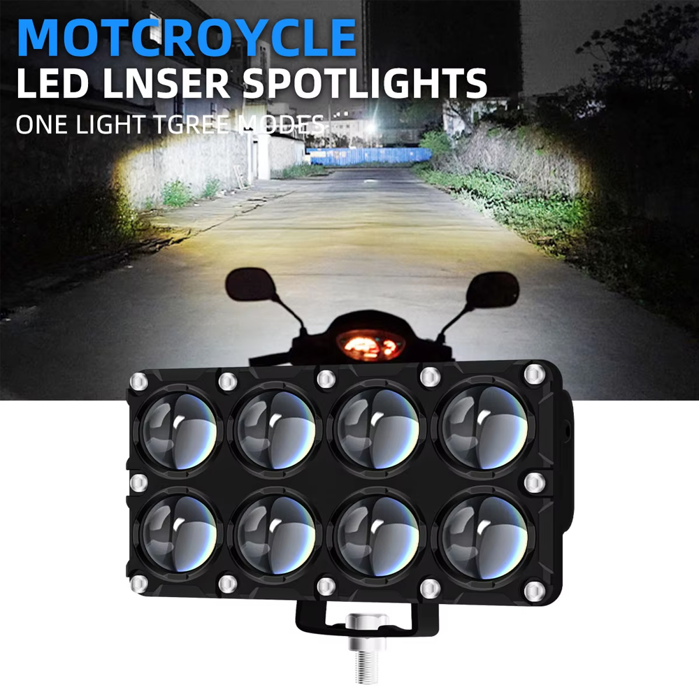 Projector Lamp Replacement - 6/8/10 Lens Yardımcı Motosiklet Spot Işığı