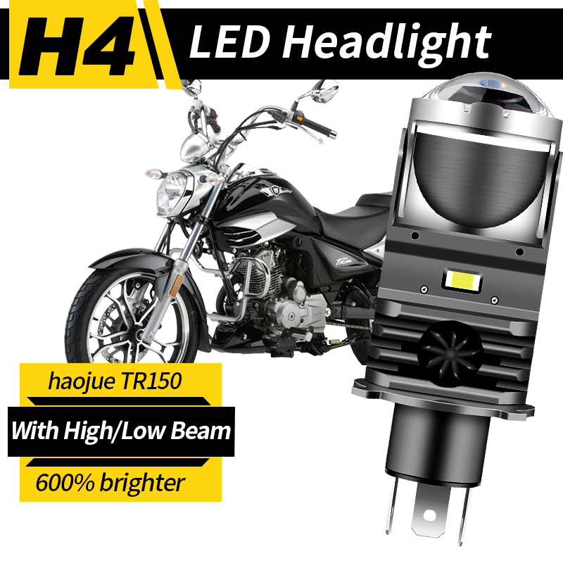 Projector Lamp Replacement - 1 adet H4 LED Projektör Far
