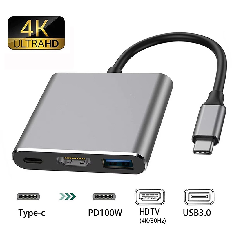 Home Cinema Usb - USB-C - HDMI uyumlu 3'ü 1