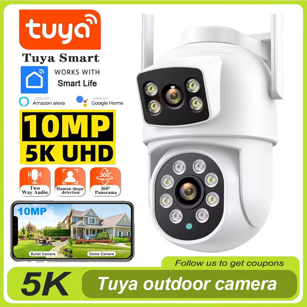 Home Cinema Outdoor - Tuya 4K 8MP Wifi Kamera PTZ