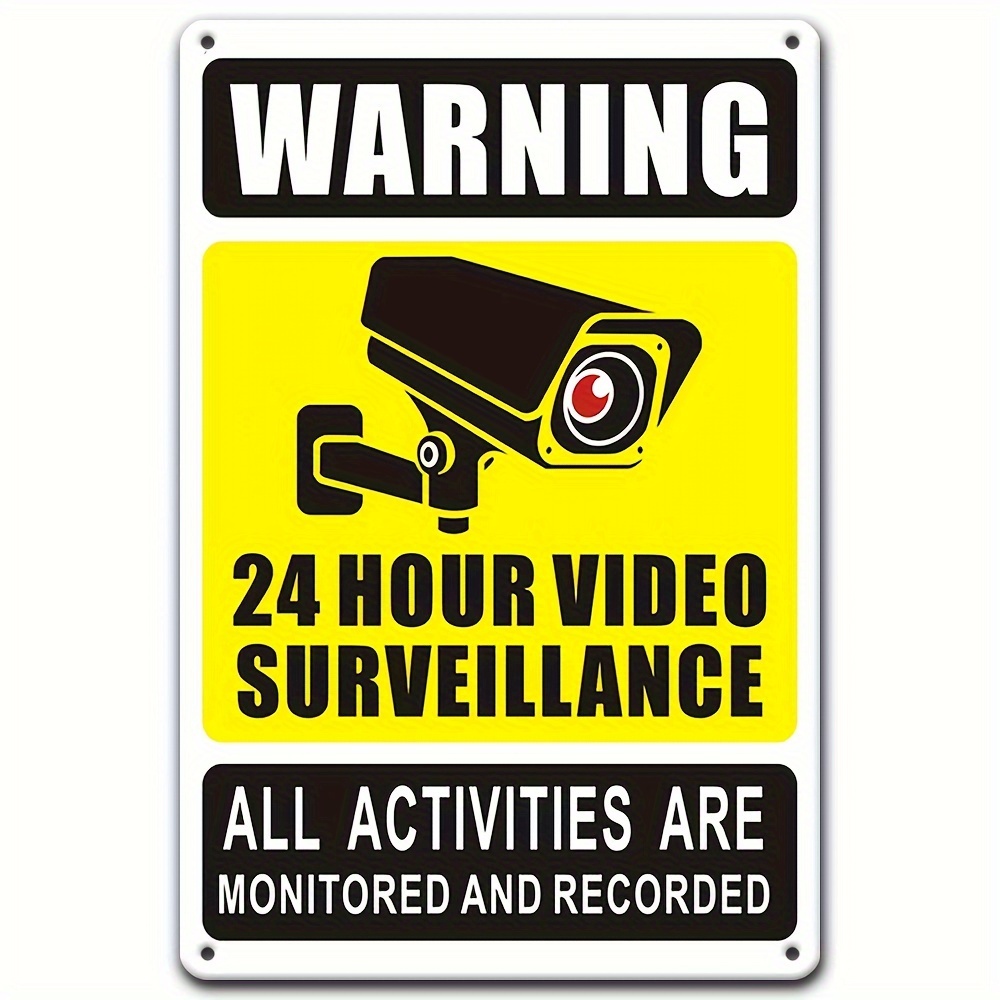 Home Cinema Outdoor - 7/24 Video Gözetim Uyarı Levhası -