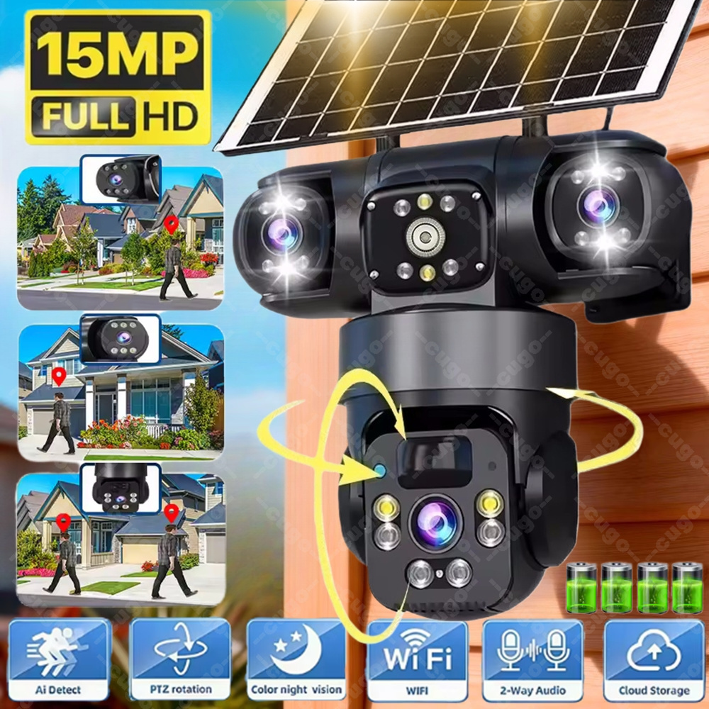 Home Cinema Outdoor - V380 3 Ekranlı 3 Lensli WIFI