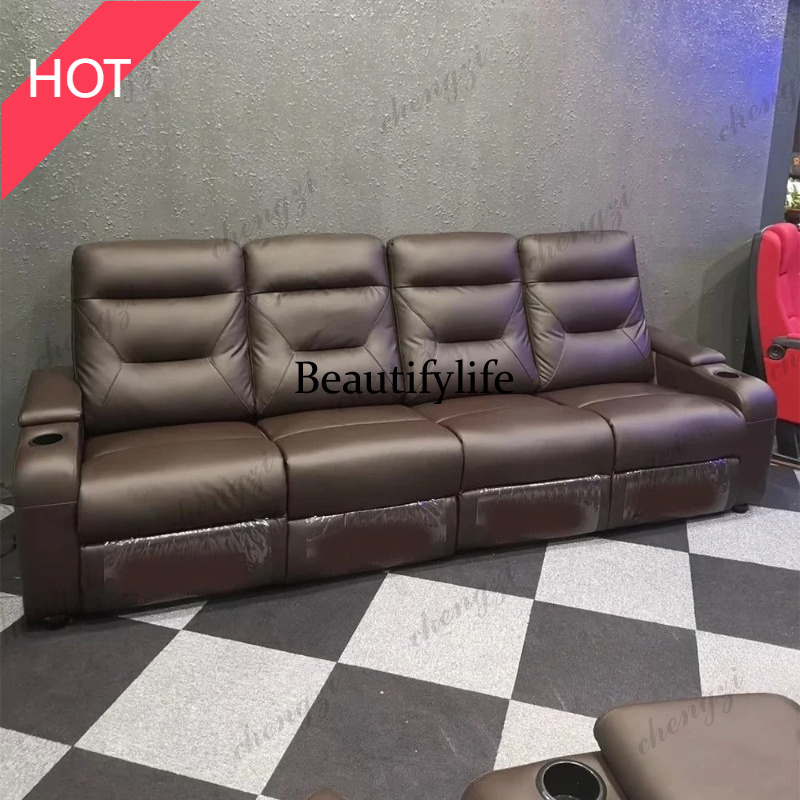 Home Cinema Recliners - A49 Deri Koltuk Takımı, Elektrikli Yatar