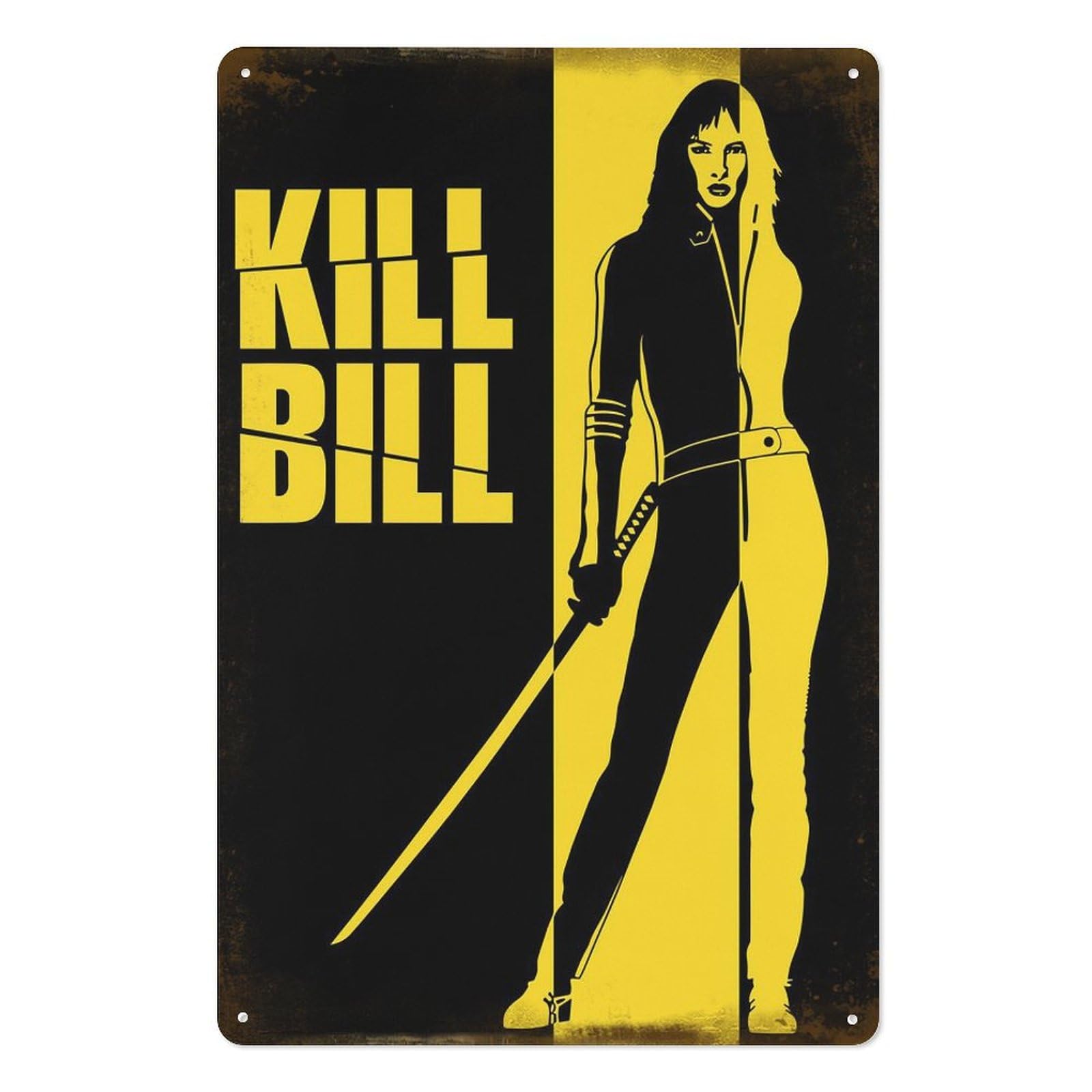 Home Cinema Decor - Kill Bill Filmleri Metal Tabela Posteri