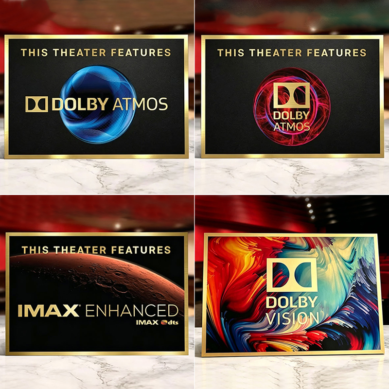 Home Cinema Dolby Atmos - Vintage Dolby Atmos Ev Sineması Tabelası