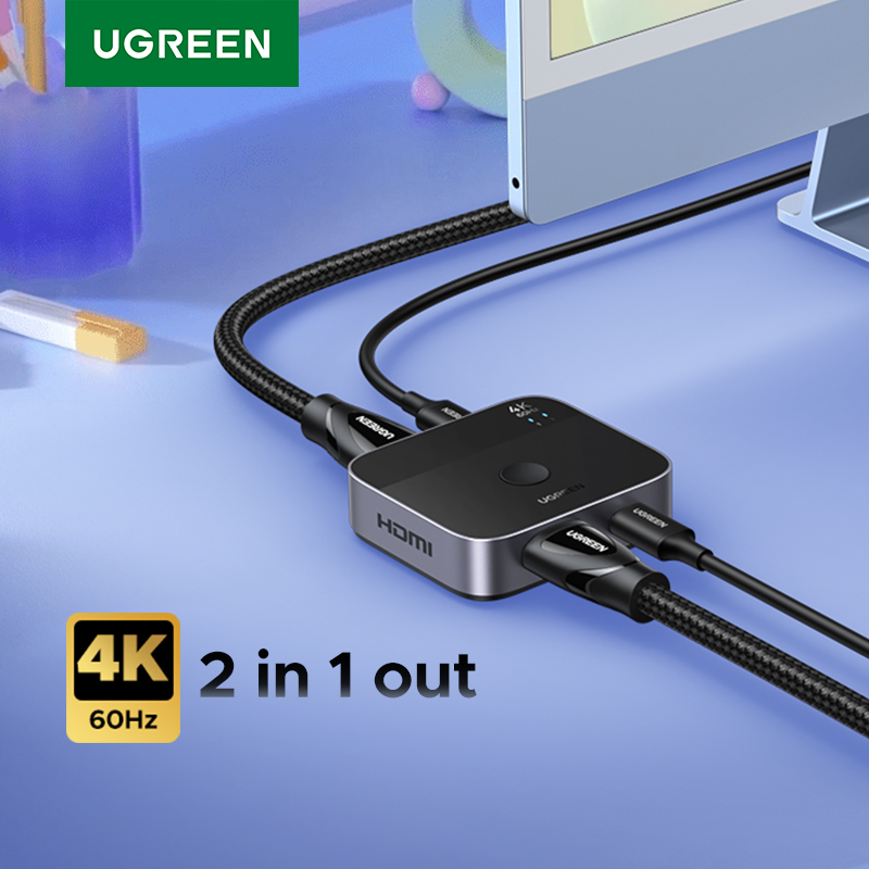 Home Cinema Player - UGREEN HDMI USB C Anahtarı 2'si