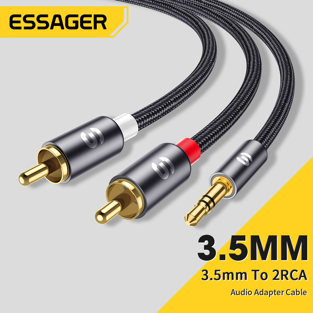 Home Cinema Player - Essager RCA Ses Kablosu Stereo 3.5mm