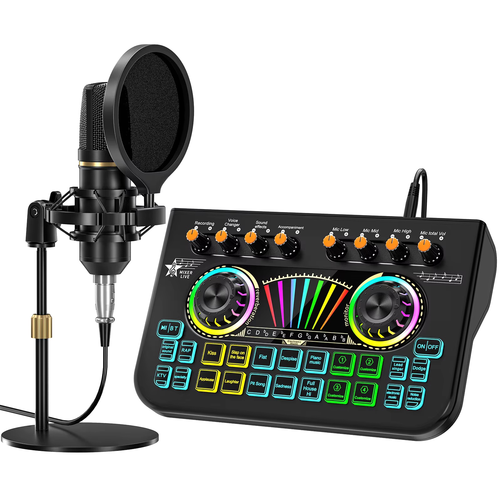 Shure Mic Sm58 - Tenlamp X3 BM800 Podcast Mikrofon Seti,