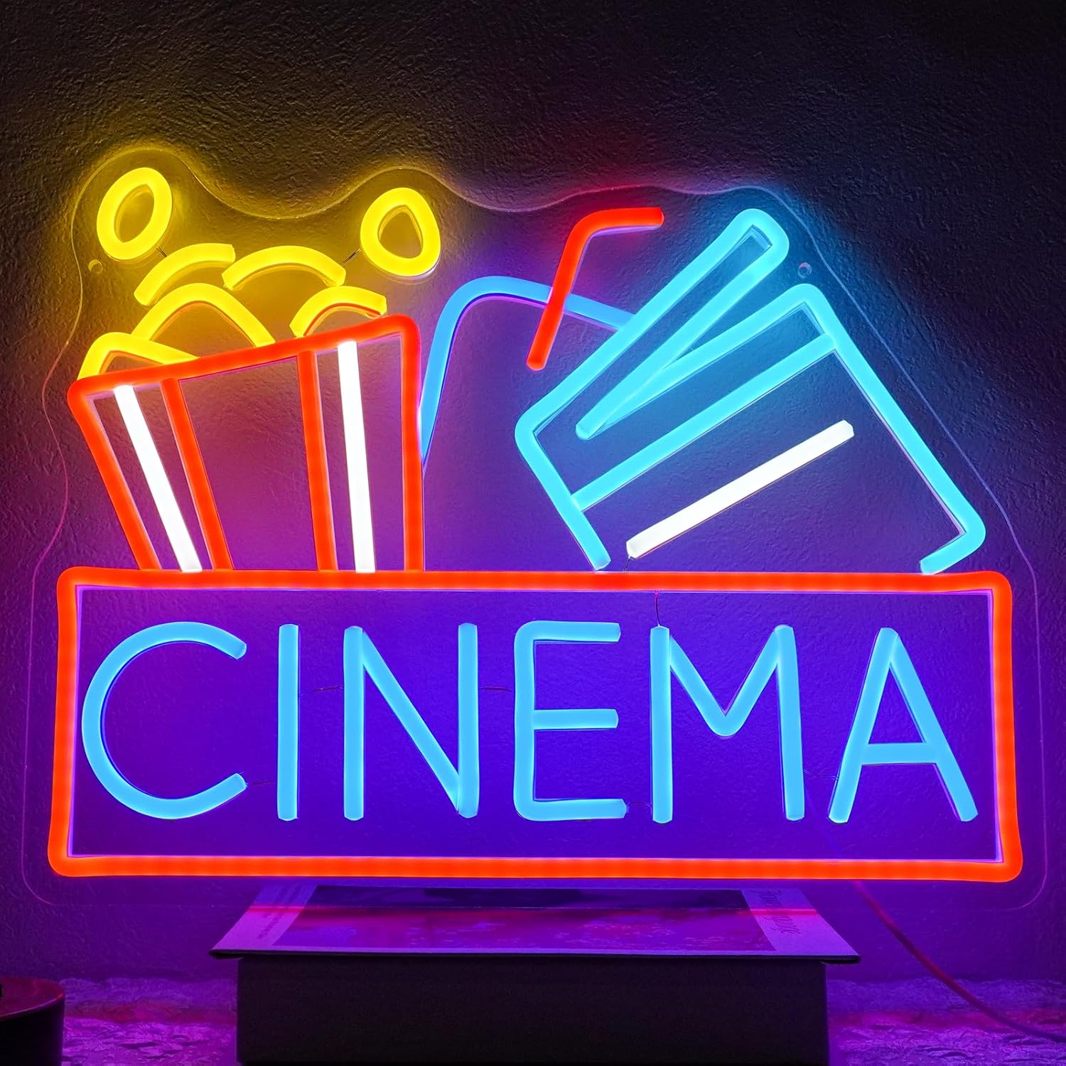 Home Cinema Outdoor - Sinema Neon Burcu USB Powered LED