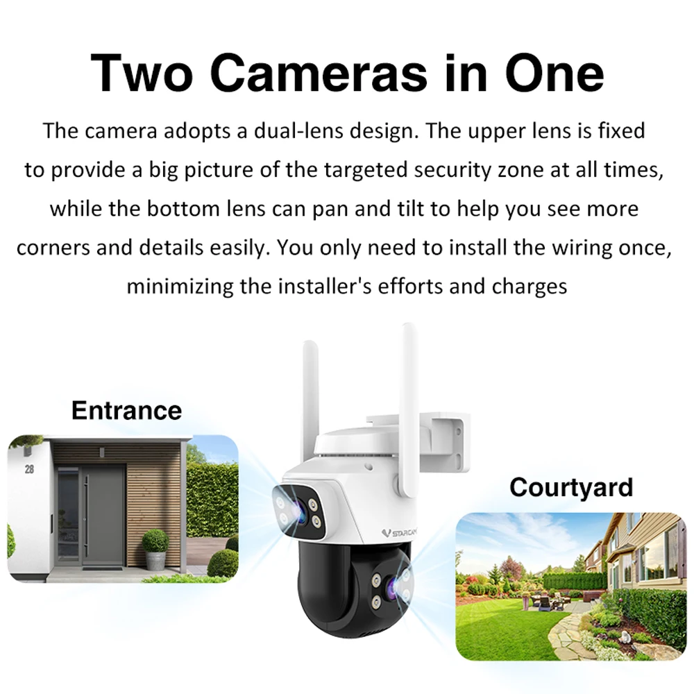 Vstarcam 5.0MP HD Çift Lens Wi - Home Cinema Outdoor incelemesi ve fiyatı