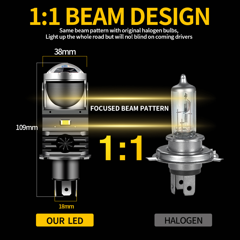 1 adet H4 LED Projektör Far Mo - Projector Lamp Replacement incelemesi ve fiyatı