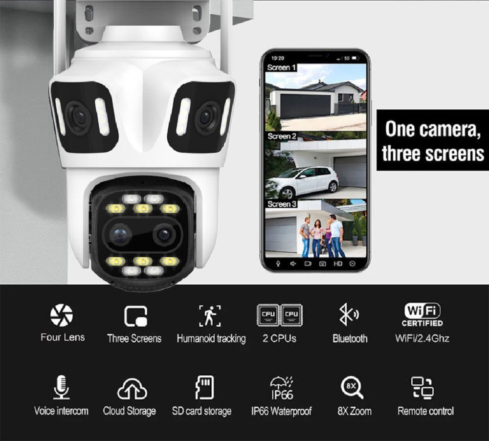 Uzoom 10K 16MP Dış Mekan PTZ W - Home Cinema Outdoor incelemesi ve fiyatı