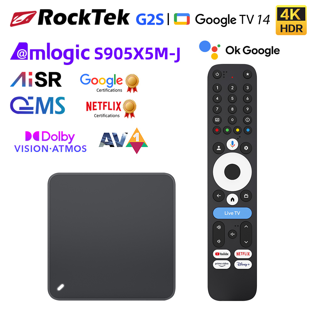 RockTek G2S UHD Google TV Kutu - Home Cinema Dolby Atmos incelemesi ve fiyatı