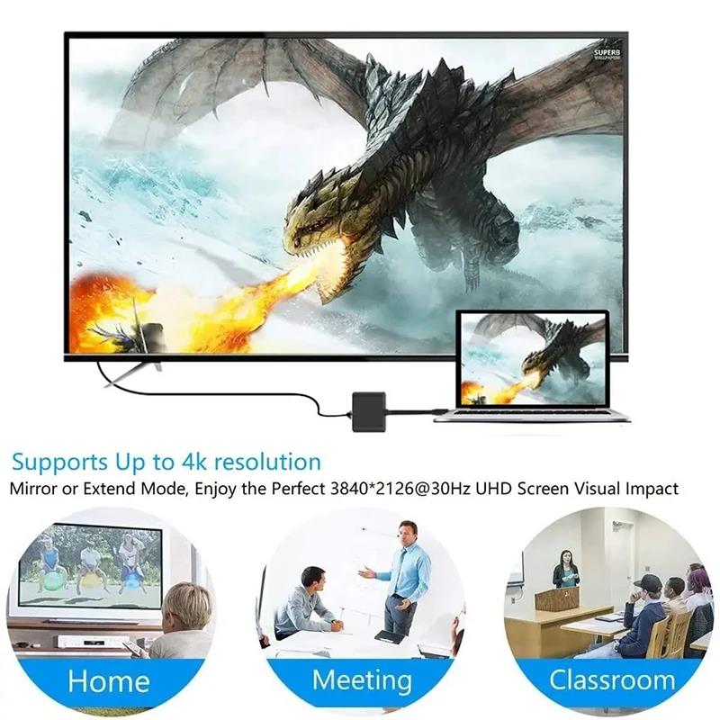 USB-C - HDMI uyumlu 3'ü 1 Arad - Home Cinema Usb incelemesi ve fiyatı