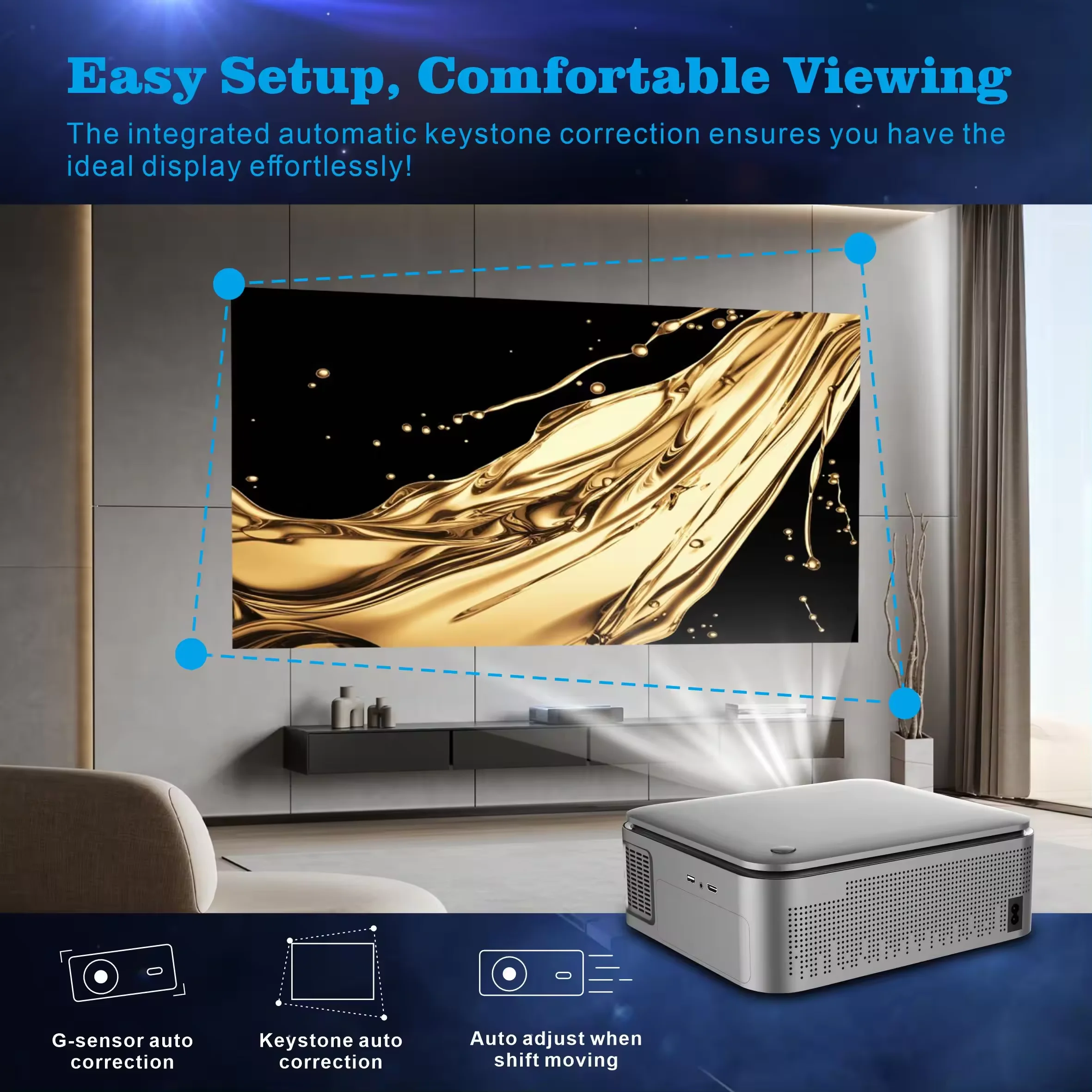 Yeni HD 1080P Projektör HY450  - Home Cinema Portable incelemesi ve fiyatı