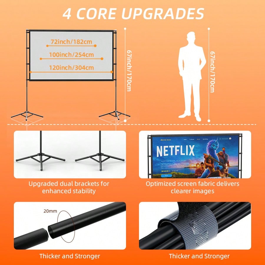 XBJ 100 İnç 4K Ultra HD Projek - Home Cinema Portable incelemesi ve fiyatı