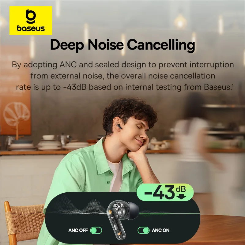 Baseus Bass EP10 NC -43dB Gürü - Home Cinema Headphones incelemesi ve fiyatı