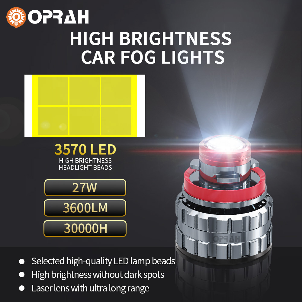 Oprah 2 adet lazer Lens H7 Led - Projector Lamp Replacement incelemesi ve fiyatı