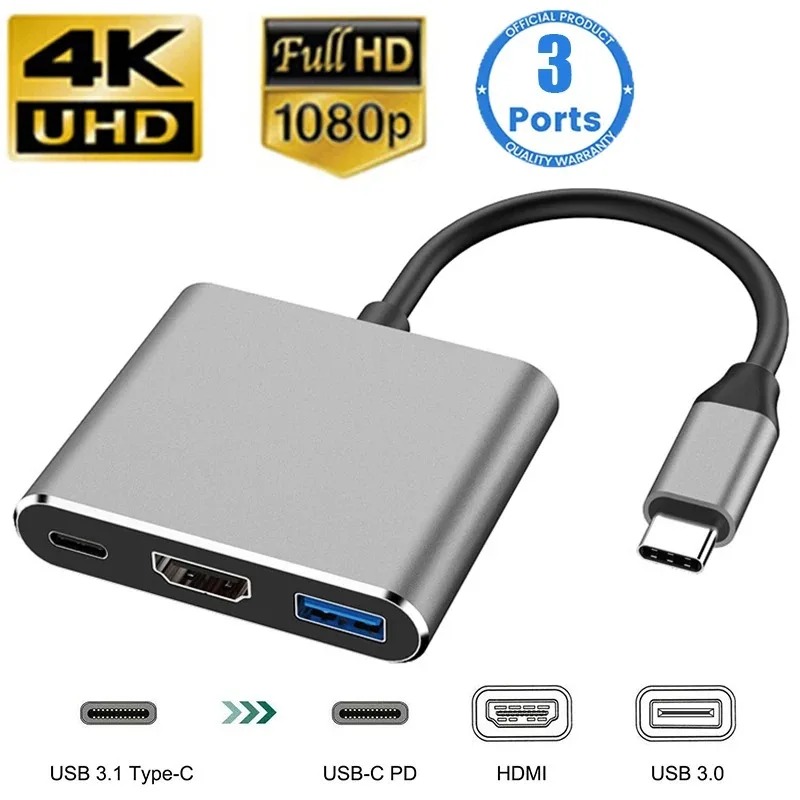 USB C HUB 3in1 Tip C 3.0 - HDM - Home Cinema Usb incelemesi ve fiyatı
