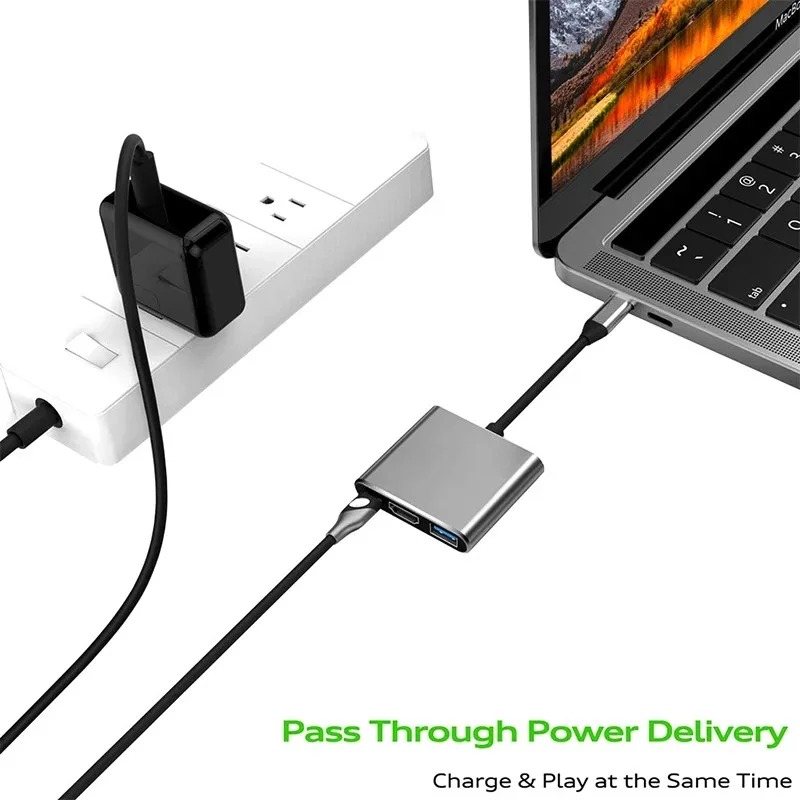 USB C HUB 3in1 Tip C 3.0 - HDM - Home Cinema Usb incelemesi ve fiyatı
