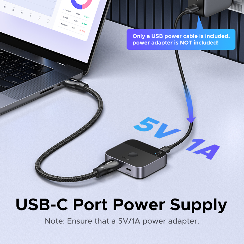 UGREEN HDMI USB C Anahtarı 2's - Home Cinema Player incelemesi ve fiyatı