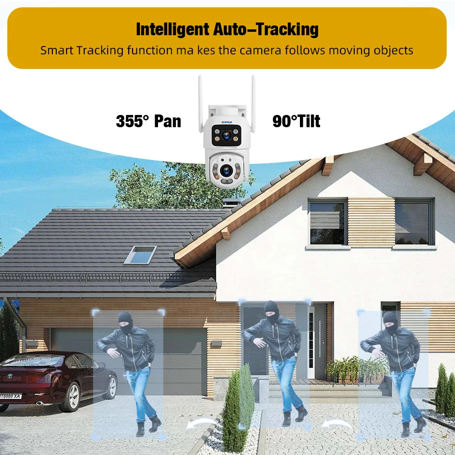 KERUI Çift Lens HD 10MP 5K PTZ - Home Cinema Outdoor incelemesi ve fiyatı