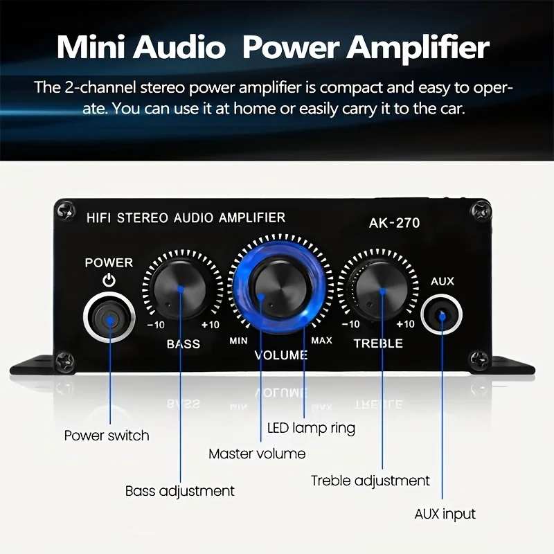 AK-270 400W Mini Güç Amplifika - Home Cinema Heos incelemesi ve fiyatı