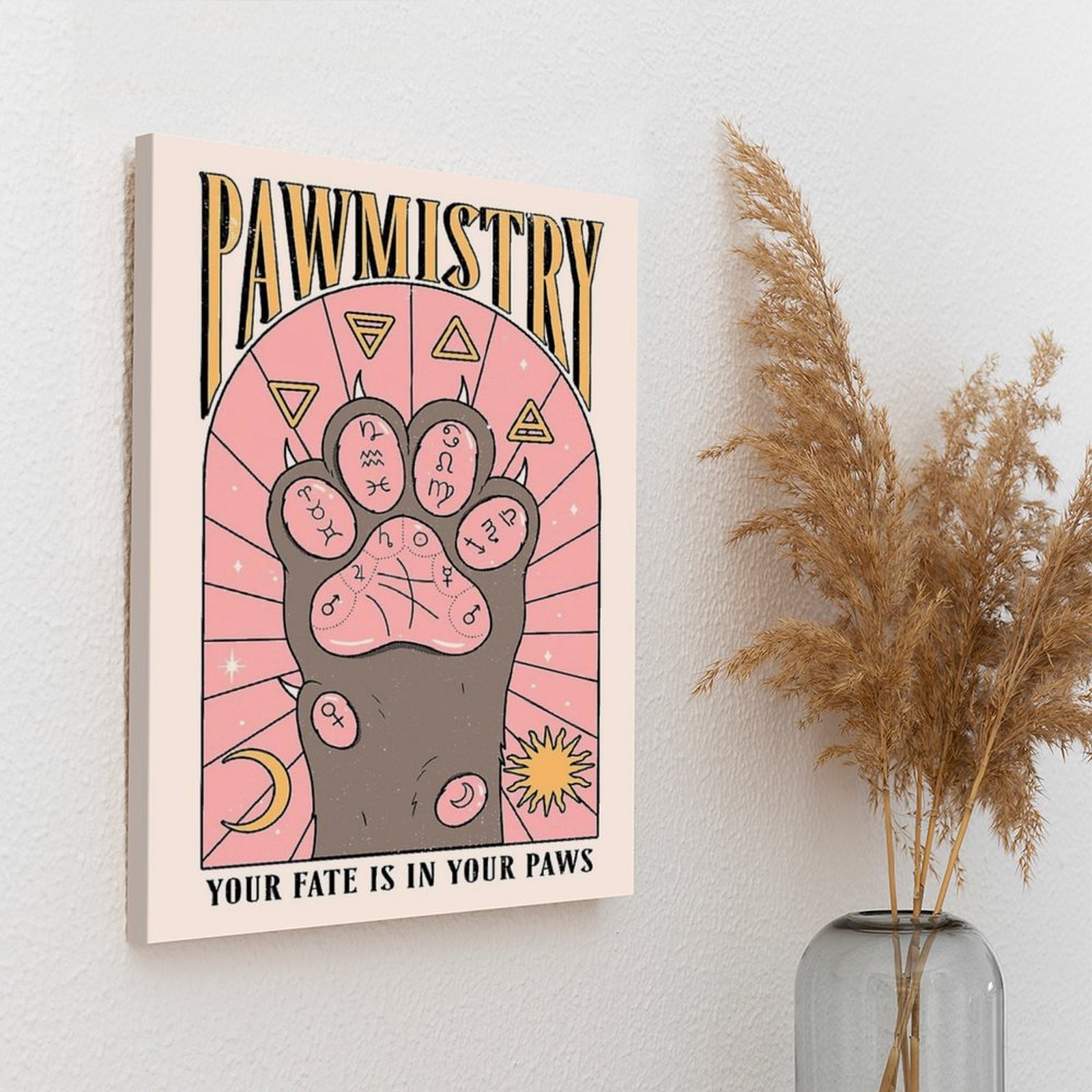 Pawmistry Tuval Boyama Posteri - Home Cinema Decor incelemesi ve fiyatı