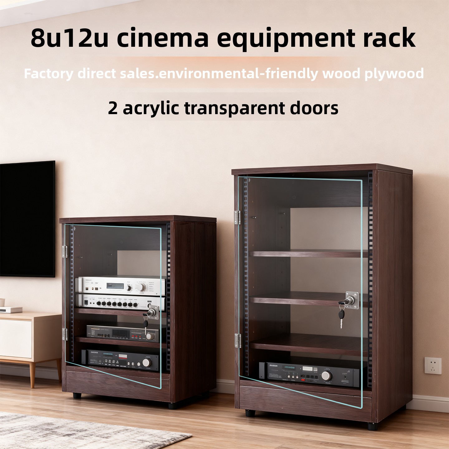 Ön şeffaf kapılı 8U - 16U ampl - Home Cinema Outdoor incelemesi ve fiyatı